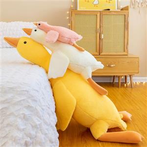 Big white goose throw pillow stuffed goose