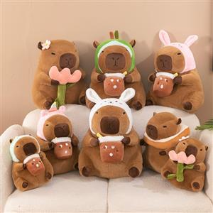 Capybara stuffed animal and capibala doll